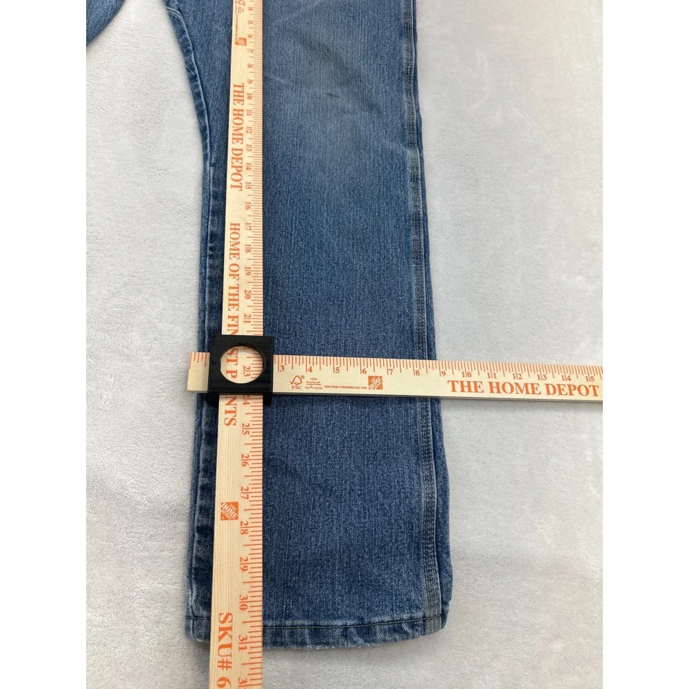 Wrangler Riggs Workwear Jeans Mens 38x32 Blue Straight Leg Denim‎